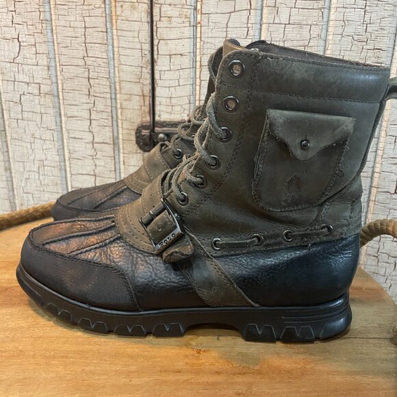 Polo Ralph Lauren Hamlin II duck winter boots Leather - Picture 2 of 7